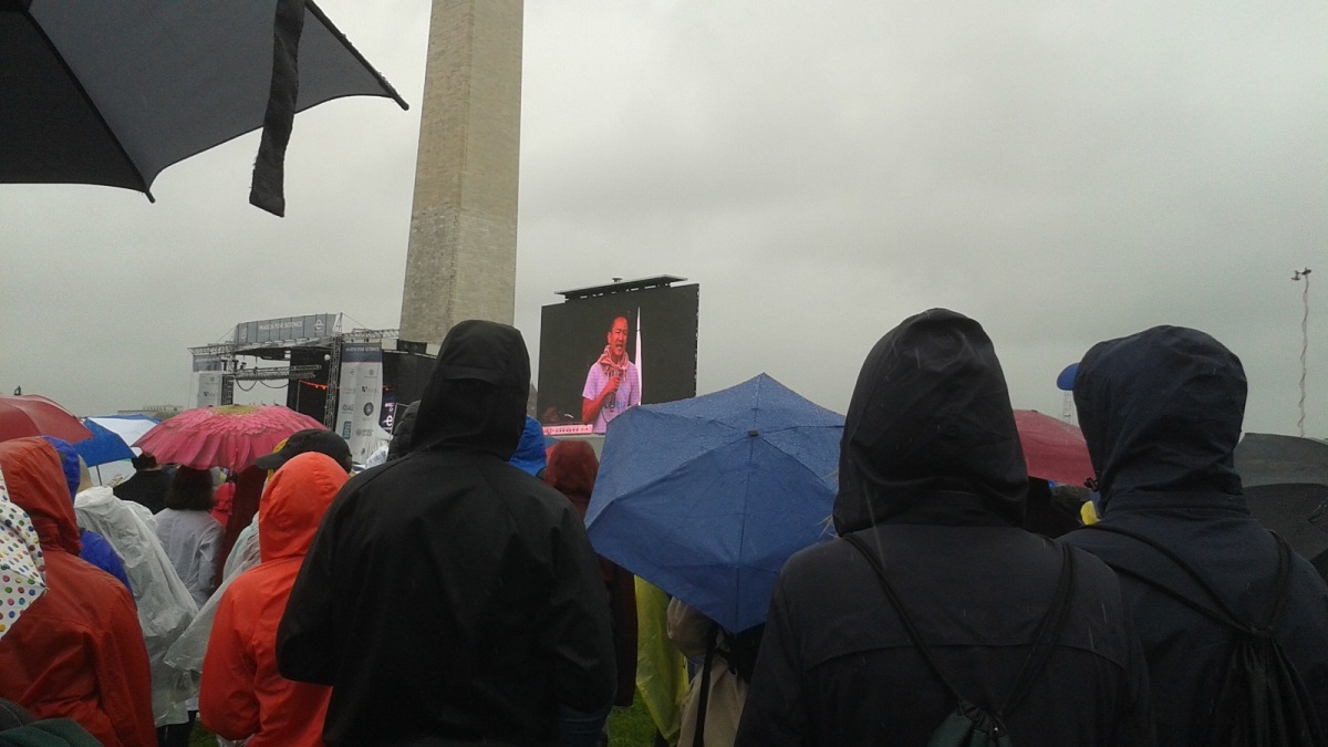 Maya Lin, sculptor, architect, and environmentalist, was a speaker at the DC March for Science April 22 2017.